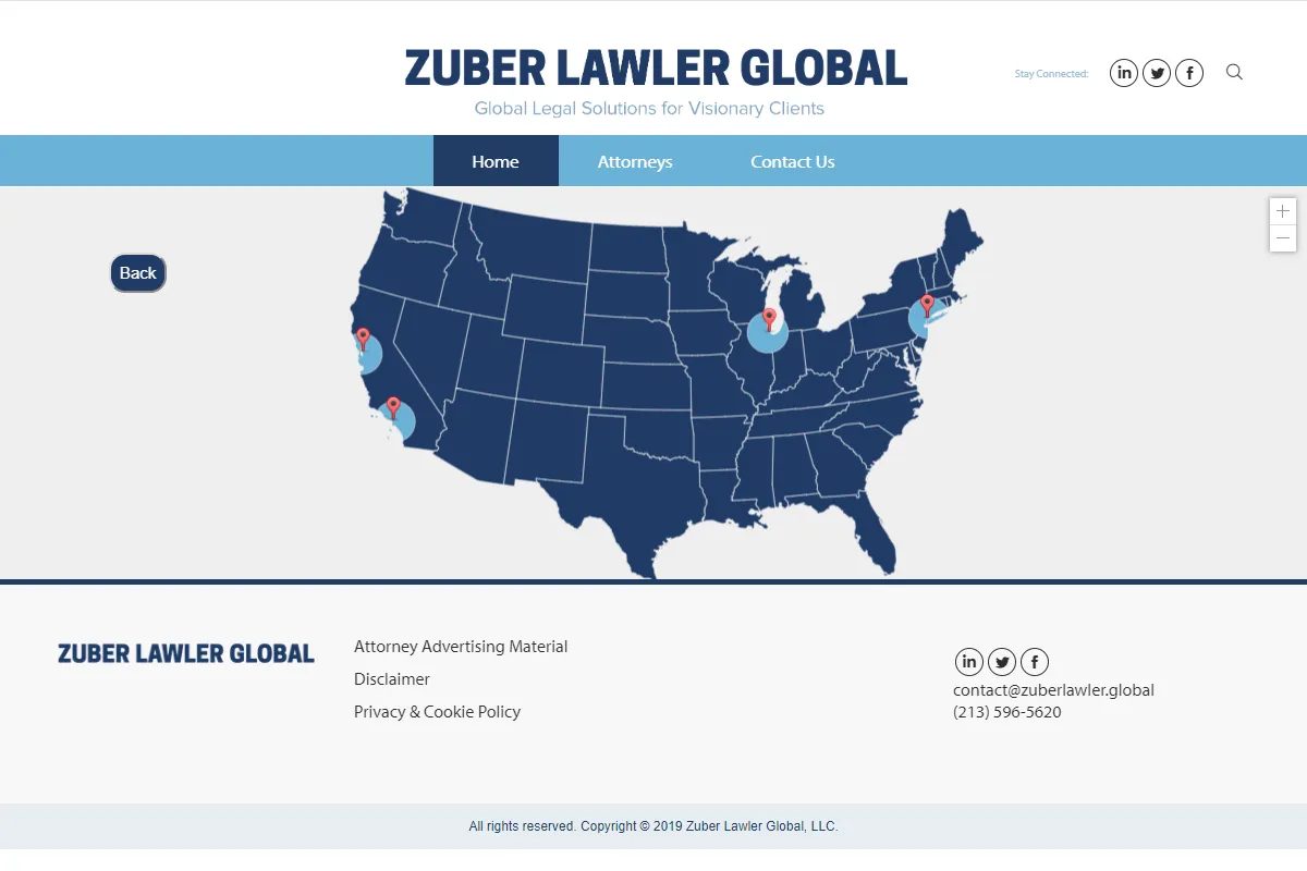 Zuber Lawler Global Associate Finder screenshot 2